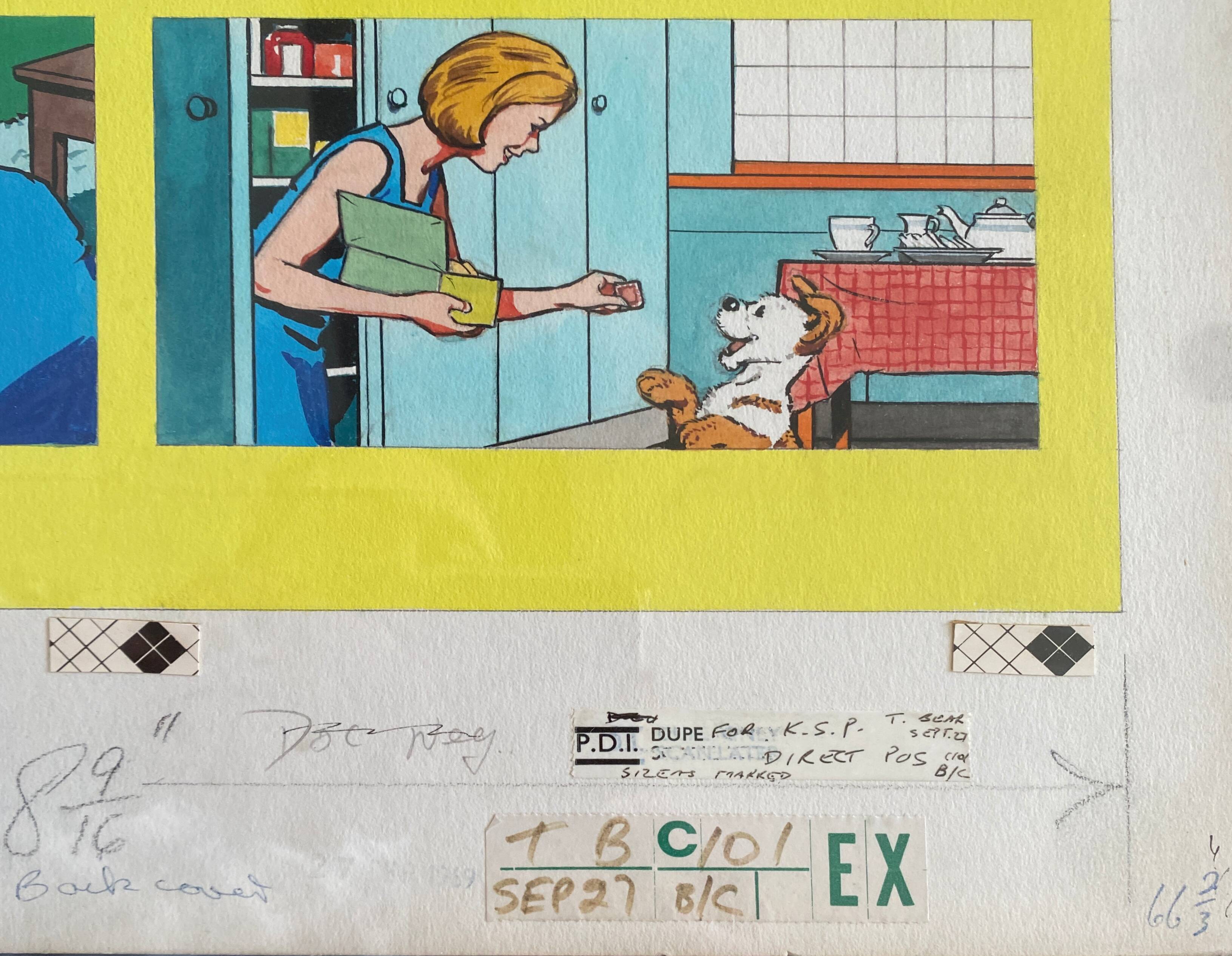 B-Board comics "Paddy-Paws the Puppy" from "Jack and Jill" 1969