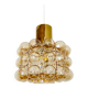 1 of 2 Large Bubble Glass Pendant Lamps by Helena Tynell for Glashütte Limb