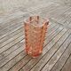 Antique Rosaline vase in pink molded glass