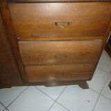 Armoire commode tripode asymétrique art déco