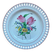 Assiette plate Reverbere Luneville KG