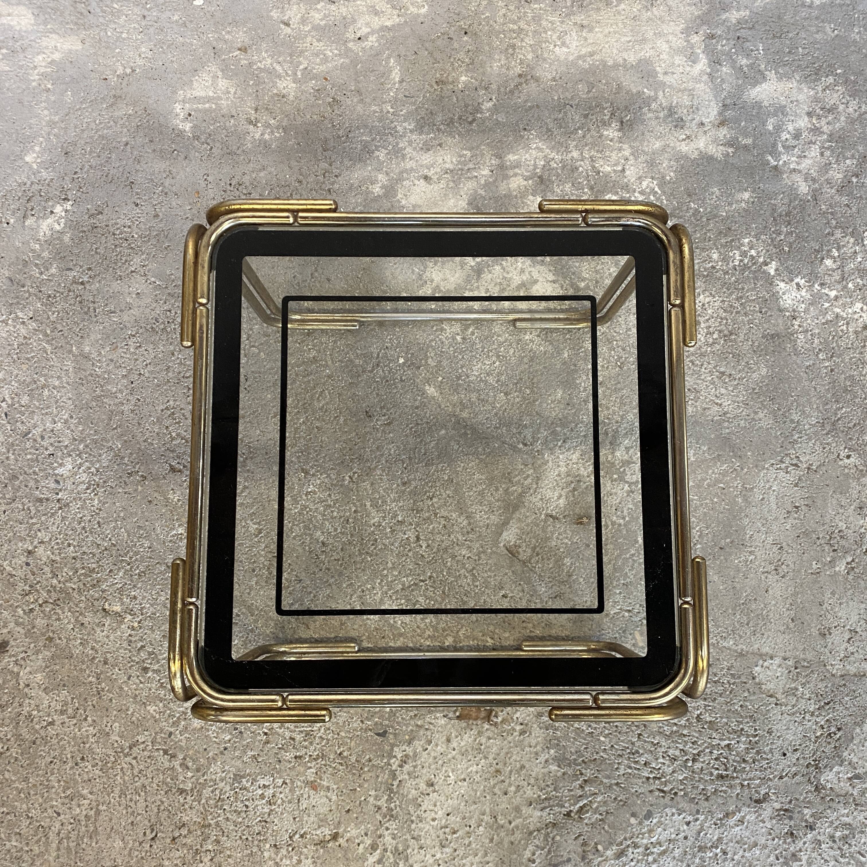 Gold metal sofa tip, 1970