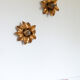 Paire d'appliques fleur