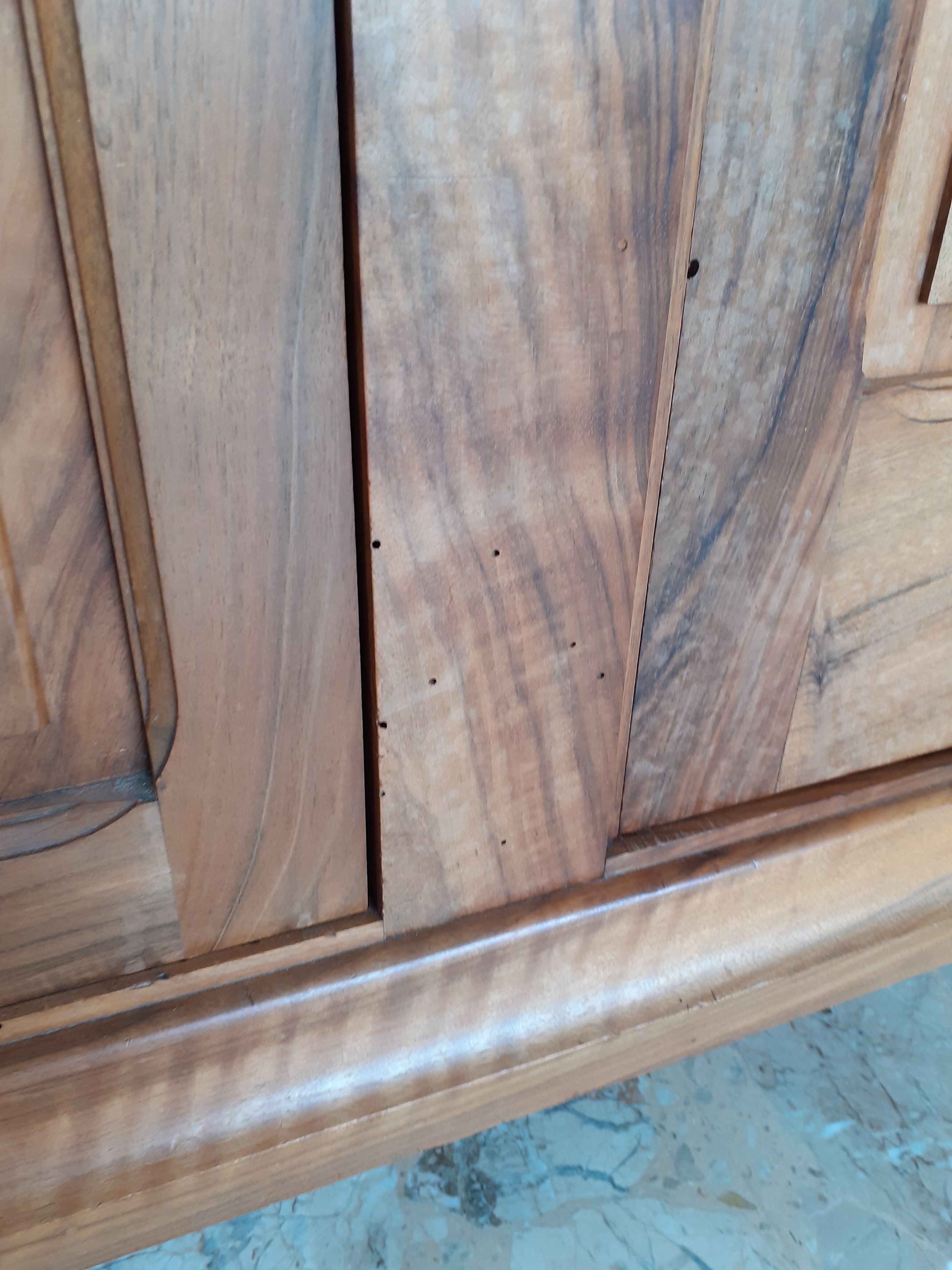 Art Deco walnut wardrobe