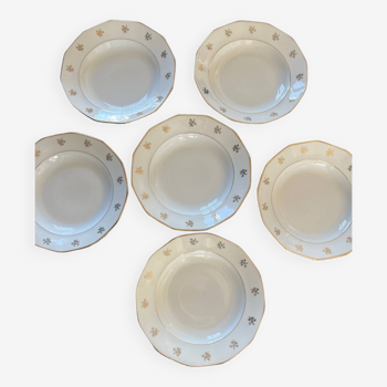 6 old porcelain plates