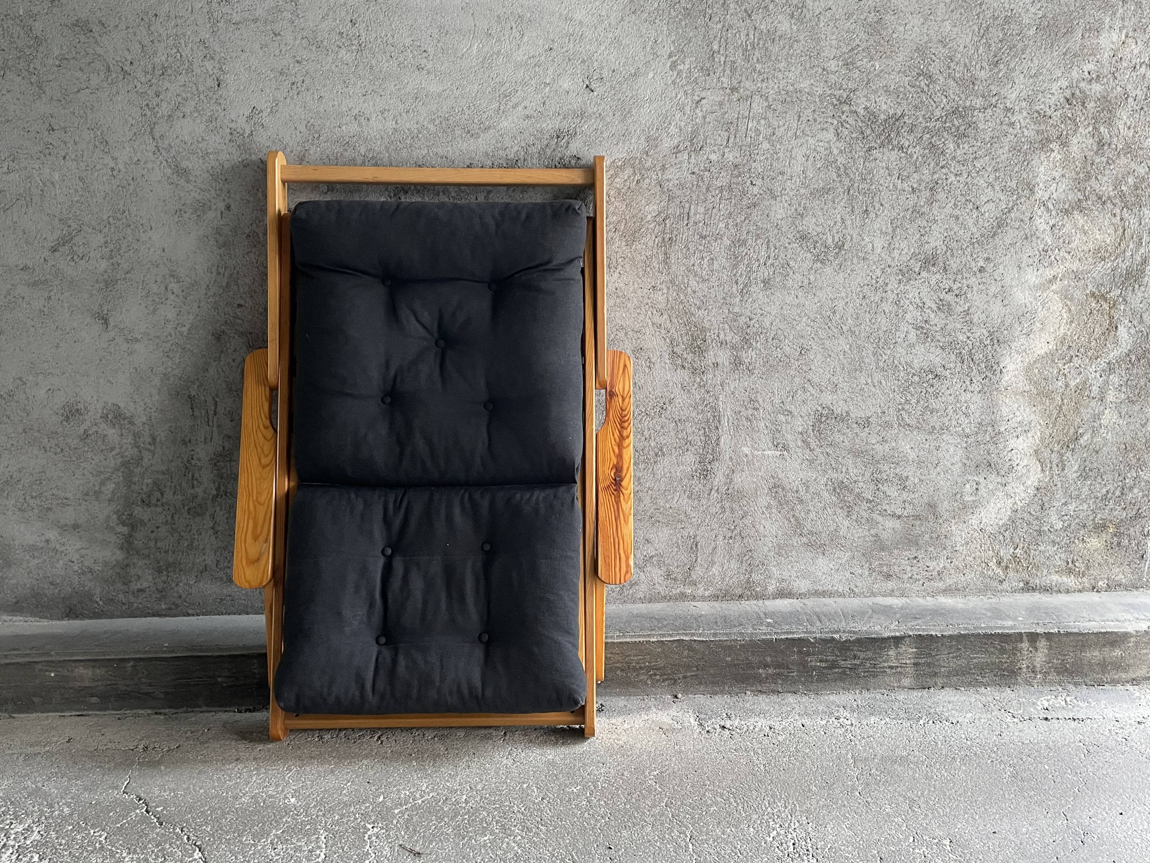Fauteuil scandinave inclinable et pliable par Gillis Lundgren, 1970s