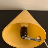 Lampe en verre cône jaune SCE France 1980