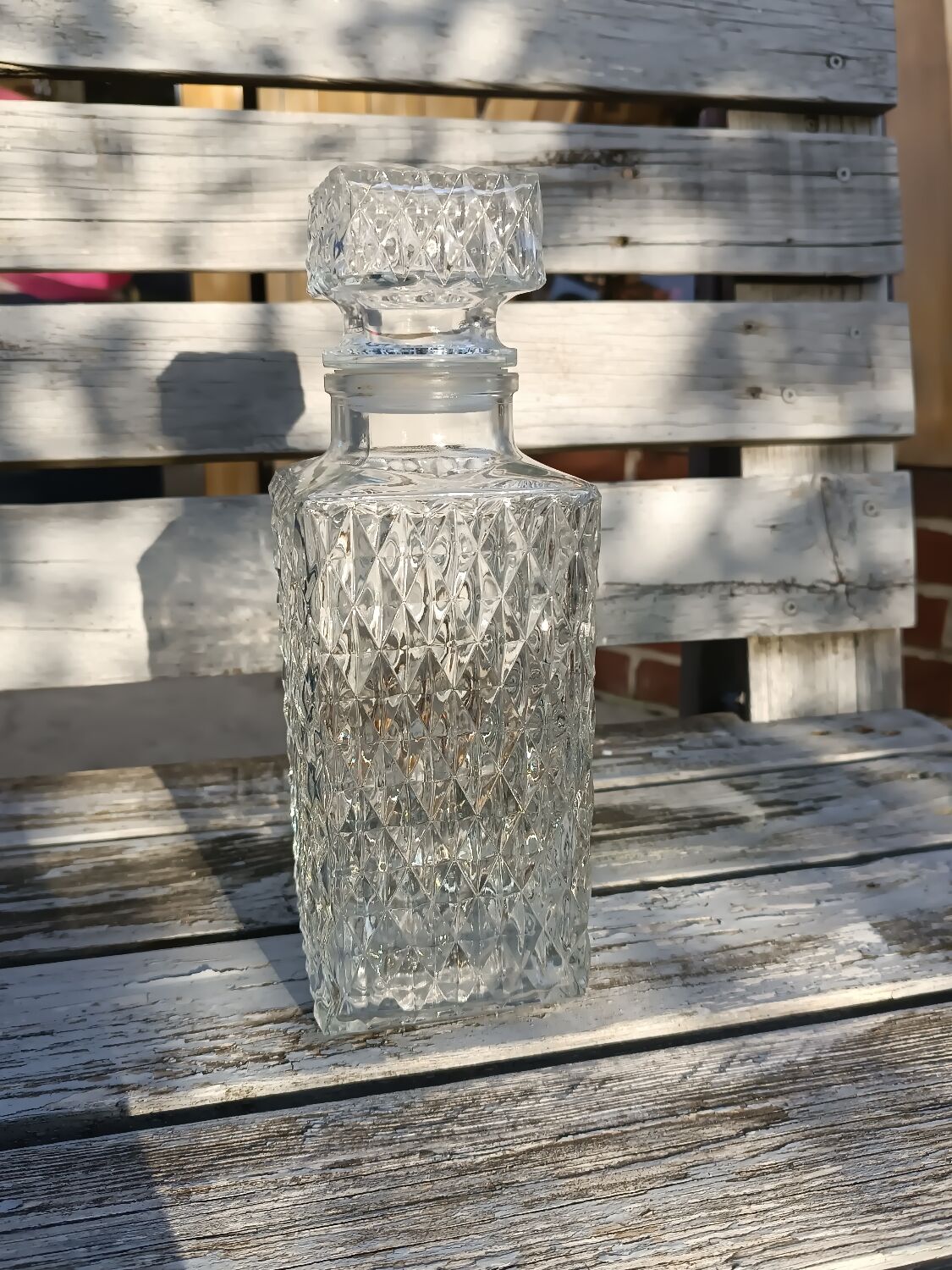 Decanter and whiskey glass