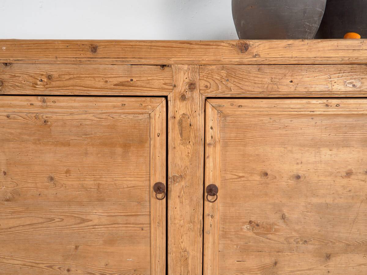 Antique wooden three-door sideboard (circa 1920)