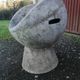 Vintage robert pansart outdoor armchair for elo in fiber cement.