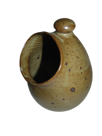 Pot in gres signed EB