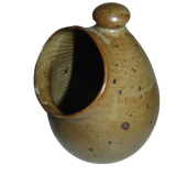 Pot in gres signed EB