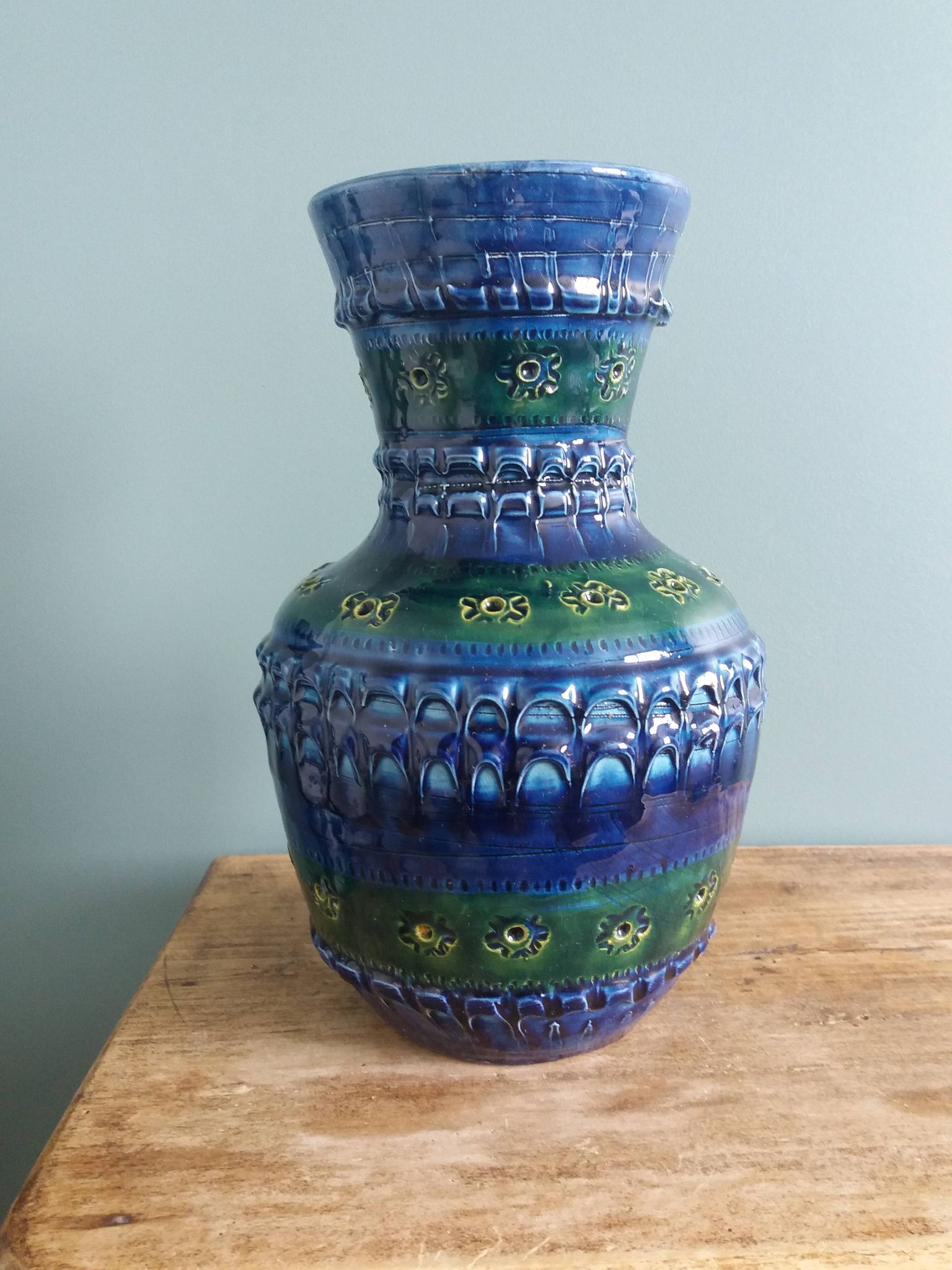 Vase de Nedo Scappini pour Nuovo Rinascimento, Italie