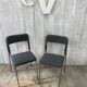 Pair of vintage chrome chairs