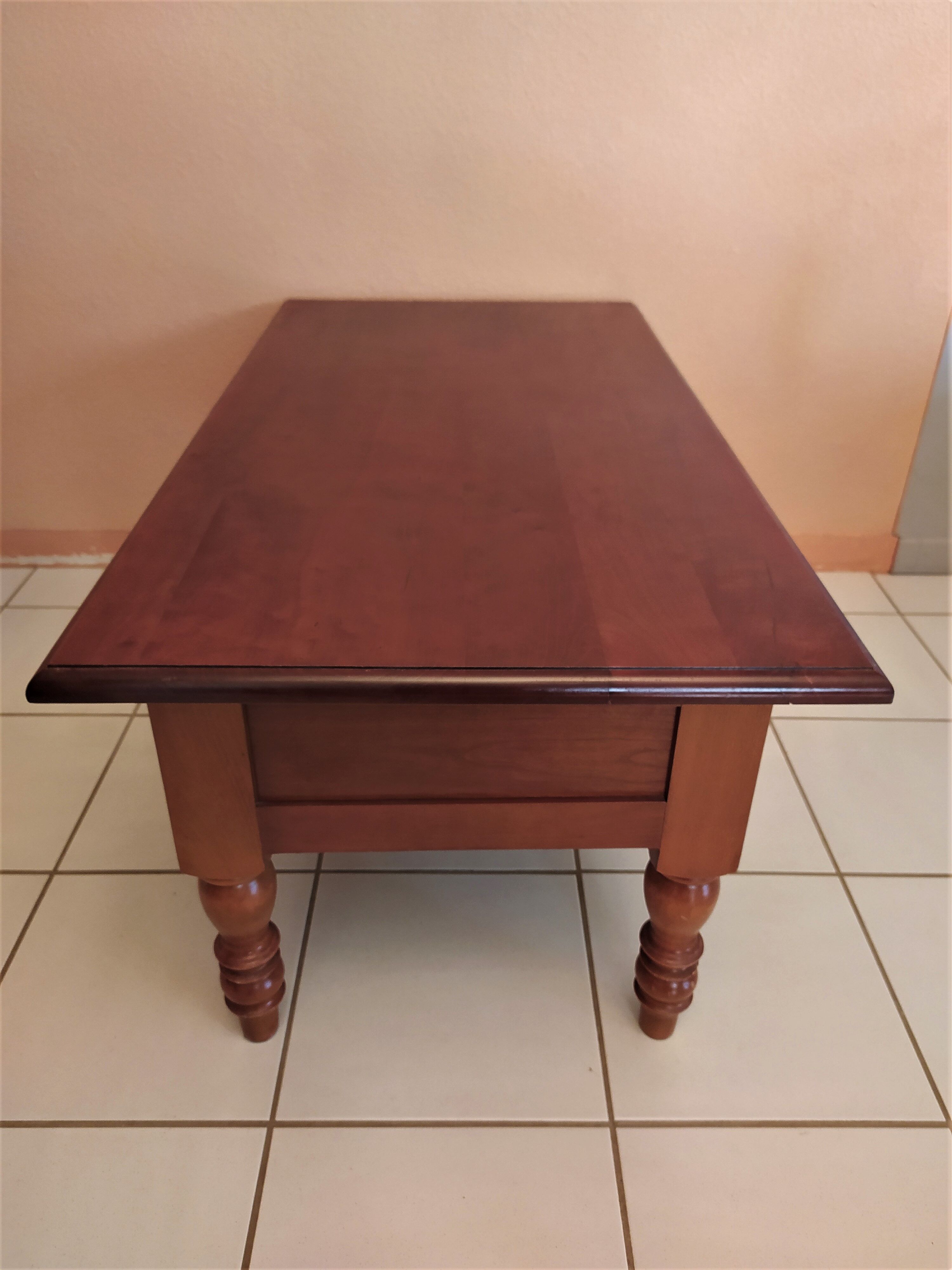 Solid cherry coffee table
