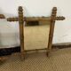 Suite of three antique mirrors in bamboo and rattan