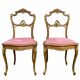 Paire de chaises en acajou style Louis XV
