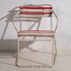 Antique outdoor stacking chairs (circa 1920). Set of 2 pieces.