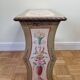 Magazine holders in painted wood, with hand-painted floral decorations