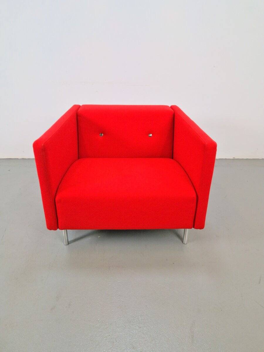 Dutch Modern Red Bottoni Armchair by Marcel Wanders for Moooi, 2010s