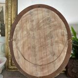 Miroir en bois doré patiné 58cm