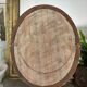 Miroir en bois doré patiné 58cm