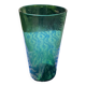 Green glass vase