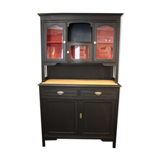 Vaisselier black interior red 2 solid wood bodies