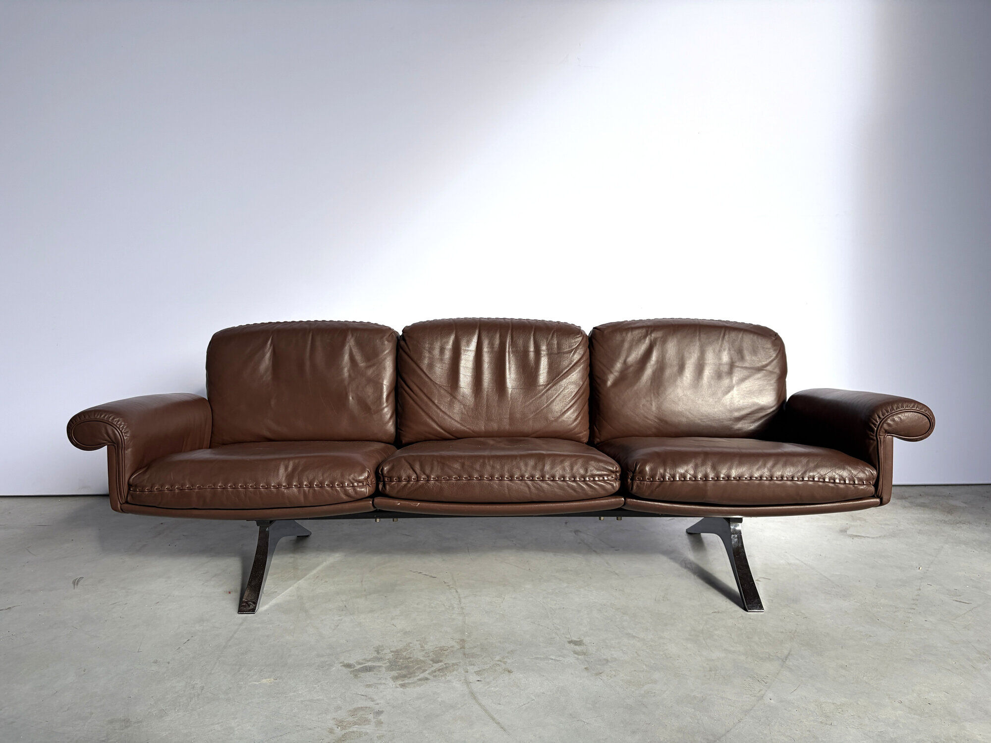 De Sede DS31 sofa in brown leather, 1970s