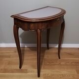 Coiffeuse demi-lune en chêne