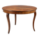 Table ronde élégante avec tiroir et pieds galbés