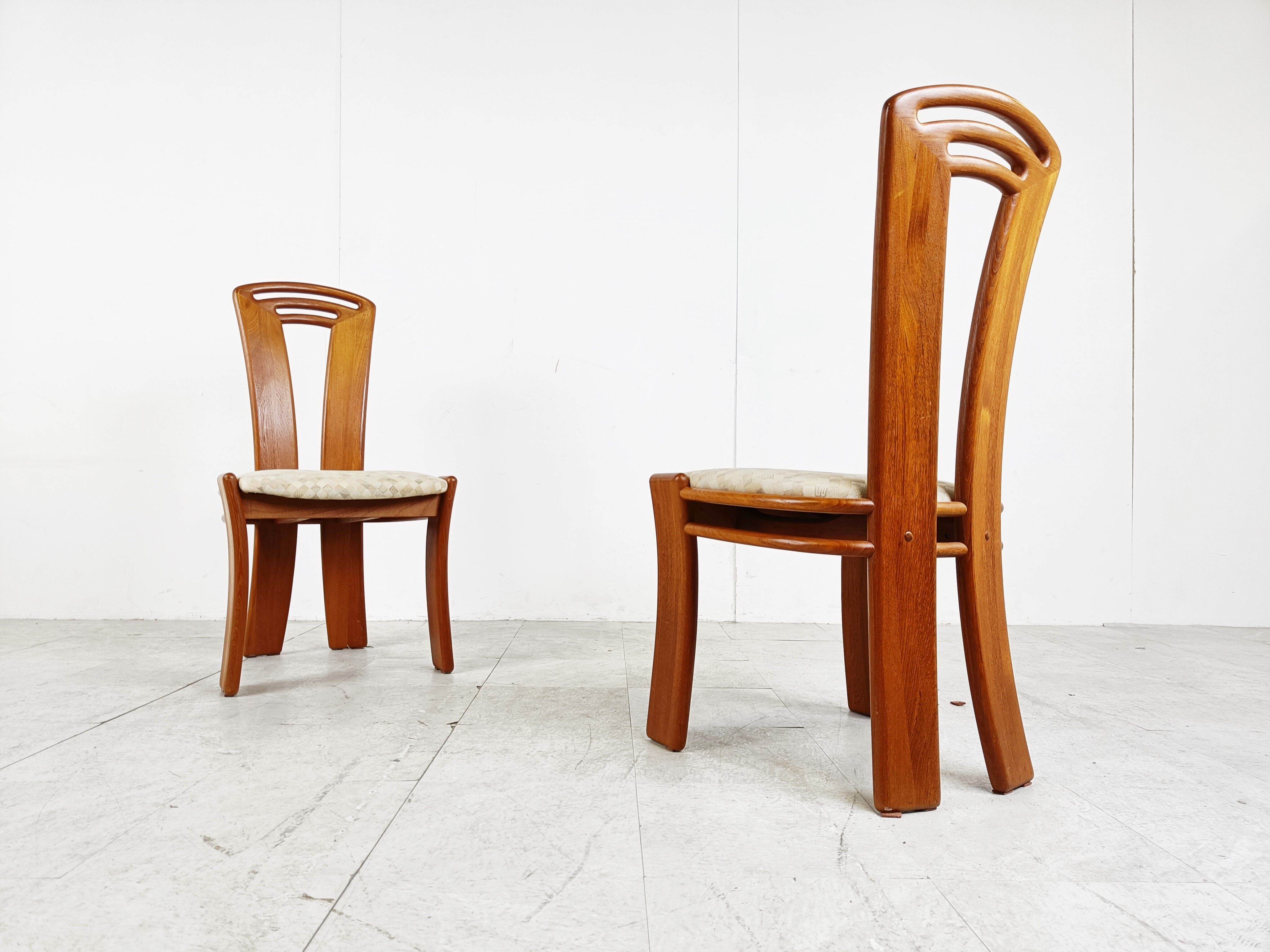 Set of 4 vintage scandinavian dining chairs, 1960s