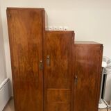 Asymmetrical geometric cabinet under ART DECO staircase slope