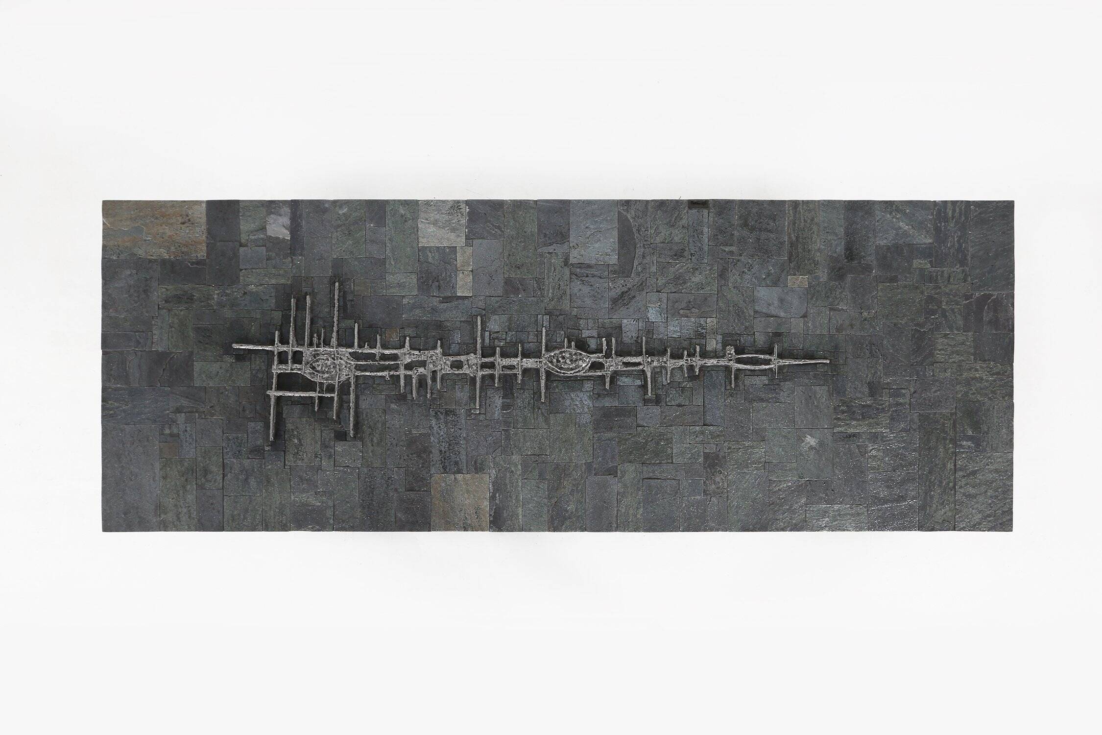 Table basse brutaliste en pierre brésilienne par Pia Manu, 1960