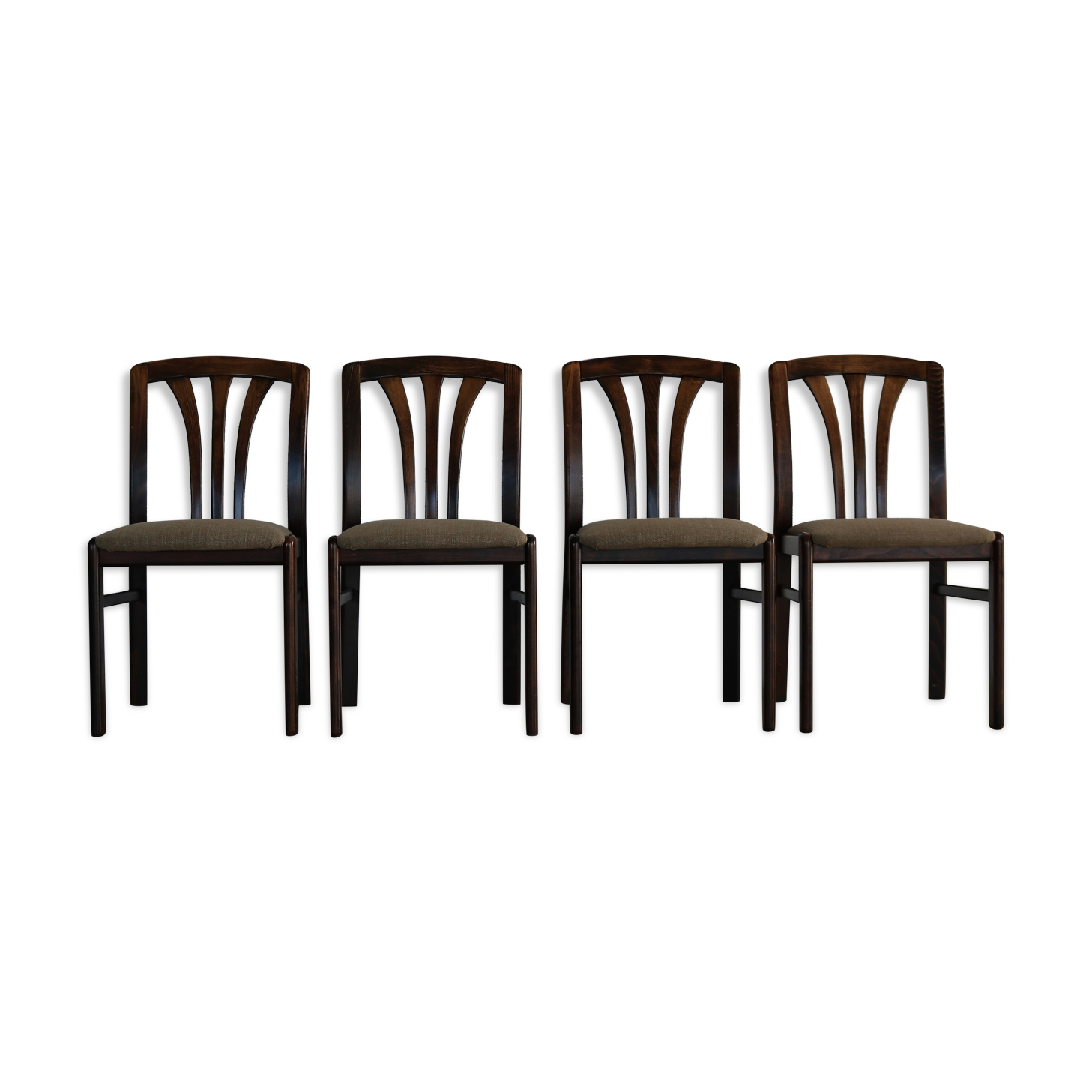 Ensemble vintage de 4 chaises de salle à manger