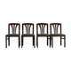 Ensemble vintage de 4 chaises de salle à manger