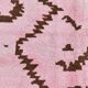 7x10 Pink Brown Modern Kilim Rug, 208x300Cm