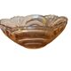 Vase art déco vintage en verre rose saumon