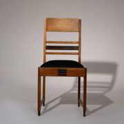 Amsterdam School oak dining chairs, Netherlands, 1920s