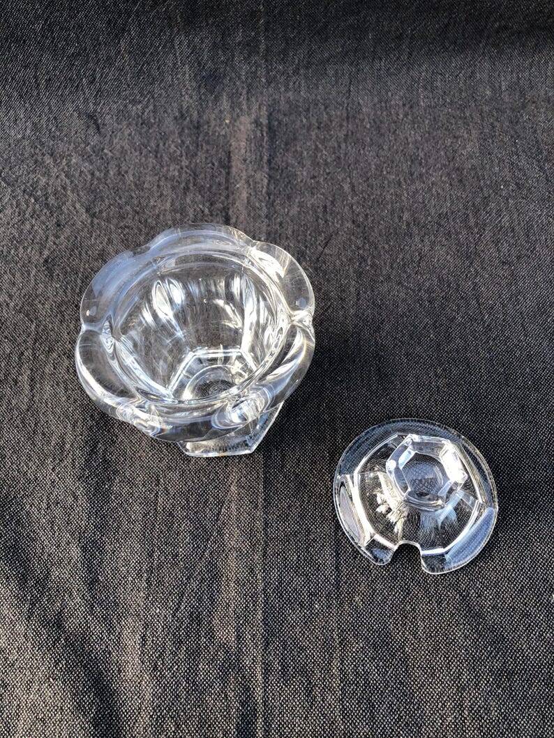 Vintage Baccarat Crystal Mustard/Jam/Honey Jar, Harcourt Missouri Model