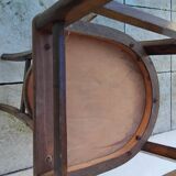 Pair of vintage bistro chairs in BAUMANN style