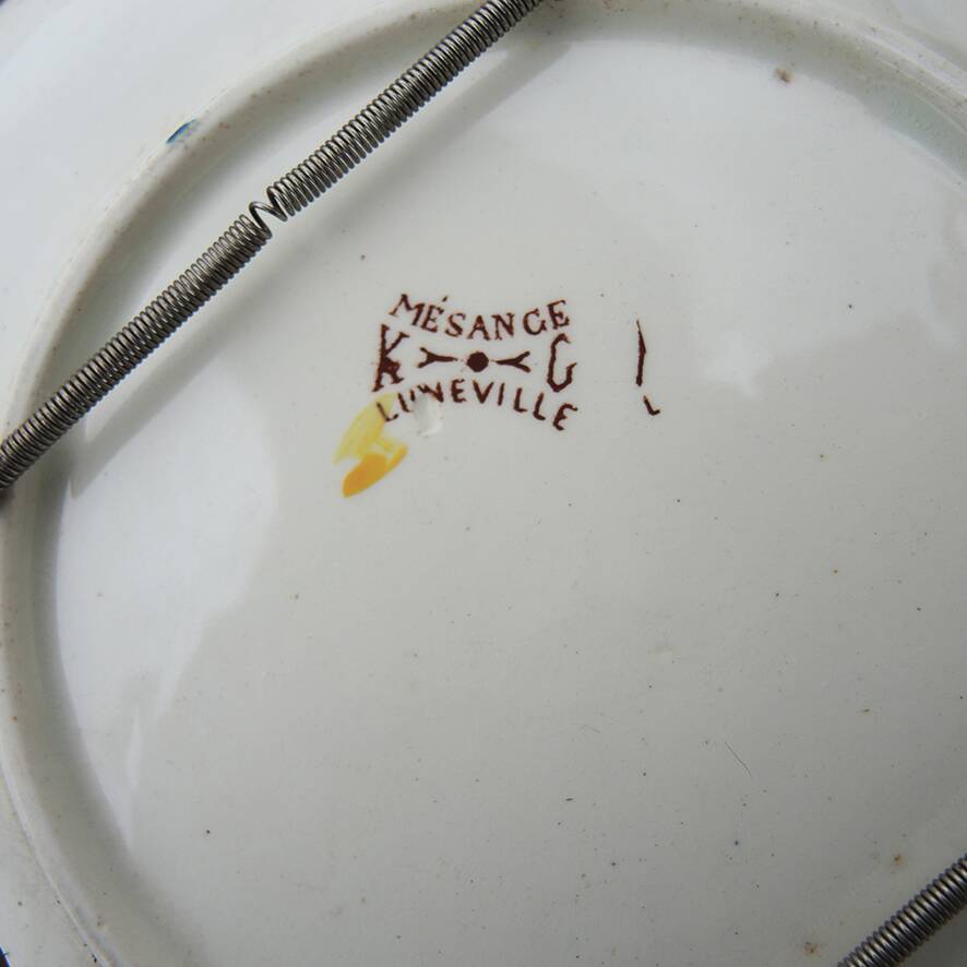 Old KG Lunéville Dessert Plate - Titmouse