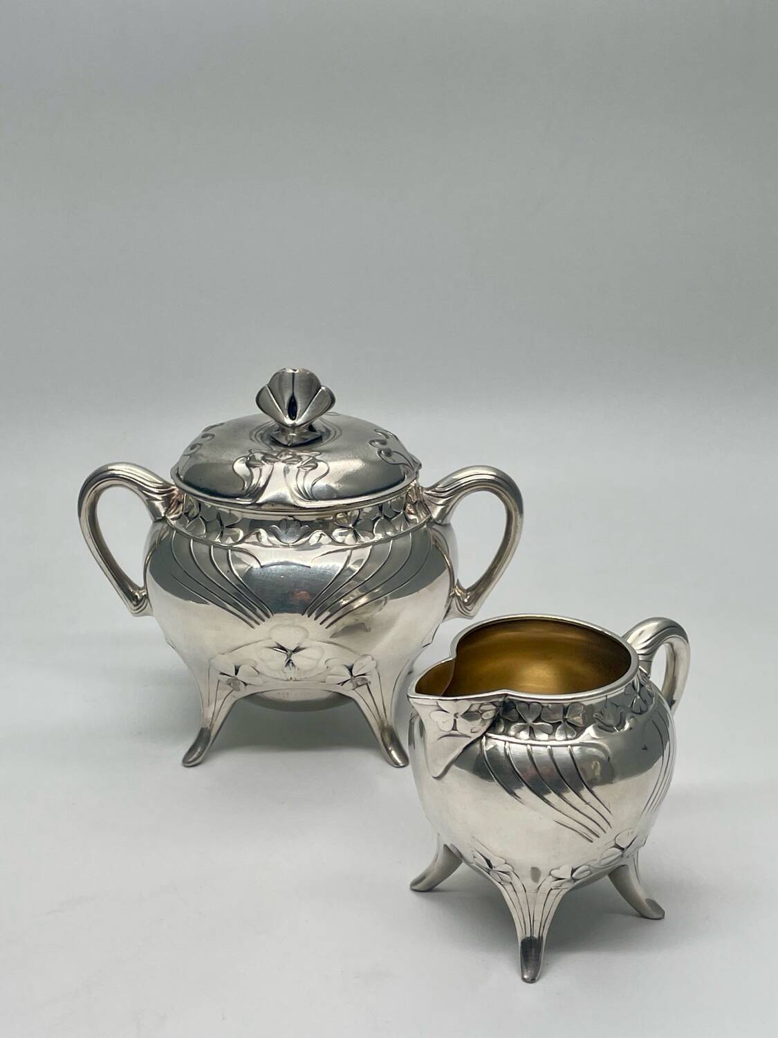 Gallia Christofle Tea/Coffee Service, Art Nouveau 1900