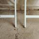 Vintage garden furniture R Gleizes in white painted wood