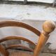 Set of 4 oak and straw chairs Dudouyt 1940