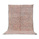 Tapis marocain vintage pâle 197 x 306 cm, tapis en laine berbère, tapis fait main boho