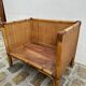 Fauteuil vintage en rotin et bambou