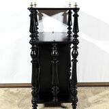 Small music cabinet in blackened pear wood, Napoleon III style – 1900