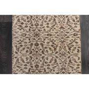 Vintage Turkish Oushak handmade wool cotton beige runner rug 63x295