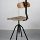 Pair of  swivel chairs industrial black, 1960s